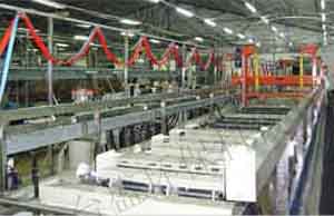 Automatic barrel plating line