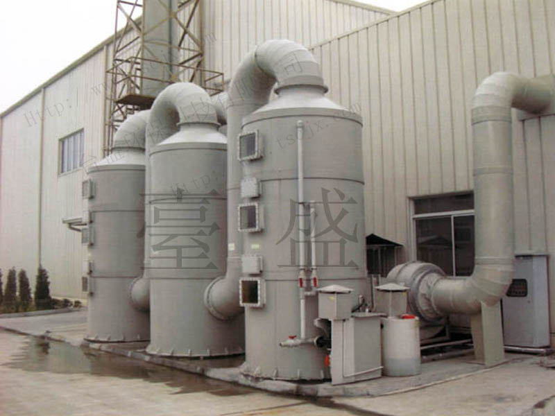 Gas treatment scrubber